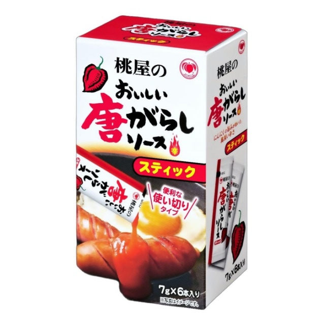 桃屋　おいしい唐がらしソーススティック　6P