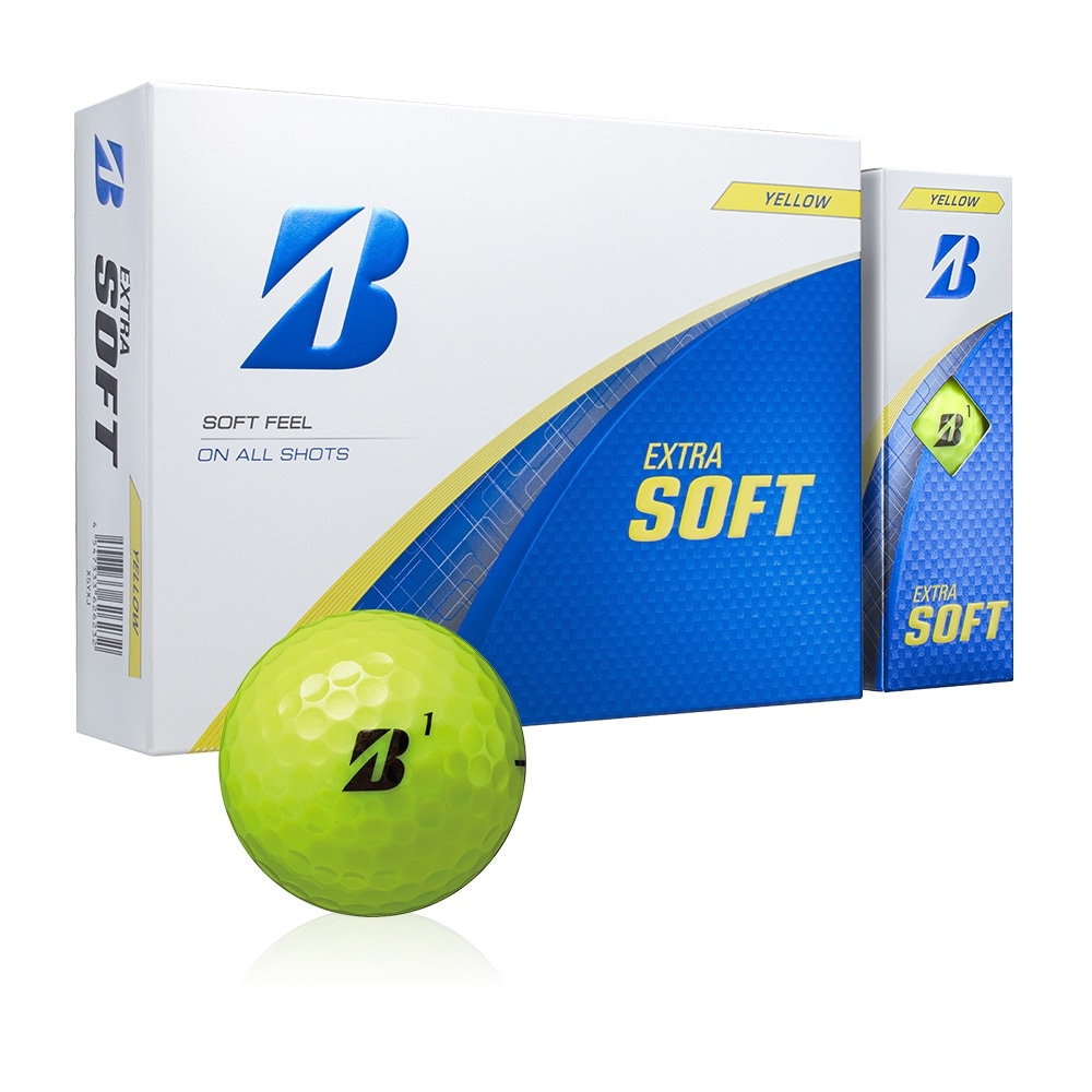 ブリヂストンエクストラソフト ゴルフボール イエロー 1ダース（12個）　BS EXTRA SOFT OR 12P　【ｍ特】