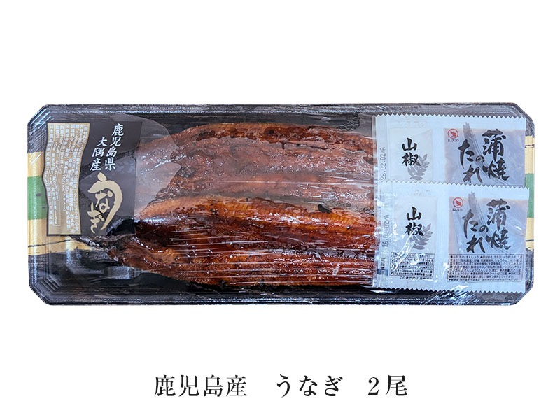 鹿児島県大隅産 うなぎ蒲焼(冷凍) 約140g×2尾 国産 鹿児島産 鹿児島県産 うなぎ 鰻 ウナギ 蒲焼 ギフト 贈り物 土用 丑の日