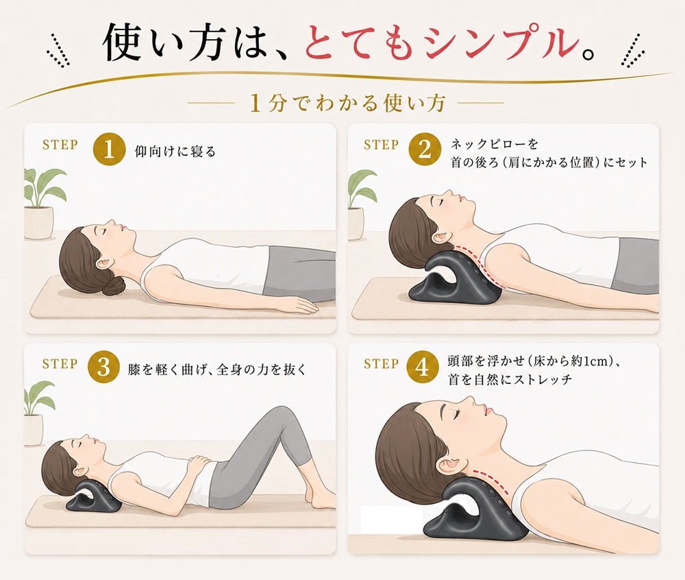 TMS ストレッチ首まくら 首まくら ネックピロー 首ストレッチ ネックストレッチ 寝ながら ストレッチ おうち時間 軽量 コンパクト EVA グレー 磁石 マグネット 【m特】