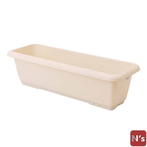 園芸 ガーデニング おしゃれ プランター 長方形 屋外 安全興業 N's プランター650 クリームオフホワイト AZ AZプランター【N's】