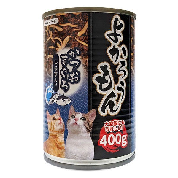 《まとめ買い 24缶セット》 ペッツバリュー 猫缶 キャットフード よかろうもん かつおまぐろ しらす入り 400g 【同梱不可】【送料無料】