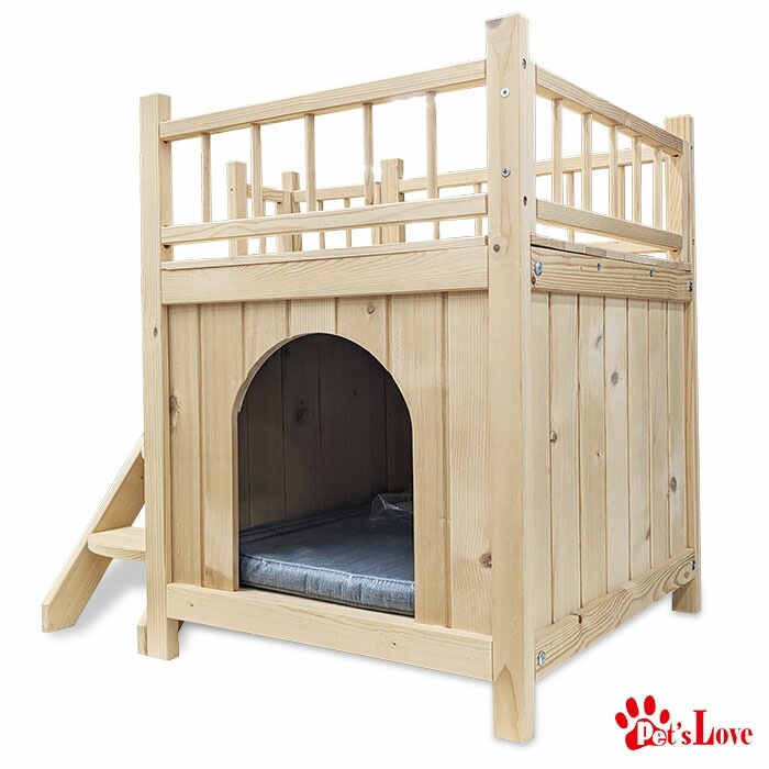 ペッツラブ 木製キャットハウス 木製 キャットハウス 猫 家 ハウス