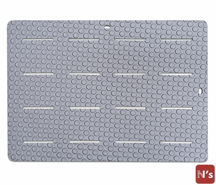 N'eeds! お風呂 マット お風呂マット バスマット ラバーマット ラバースノコ ラバー すのこ 抗菌 防臭 防カビ 浴用 すべり止め グレー 【N's】