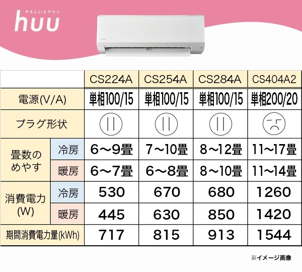 Haier ハイアール 冷暖房 ルームエアコン 2.8kw (内) JAA-CS284A-W (外