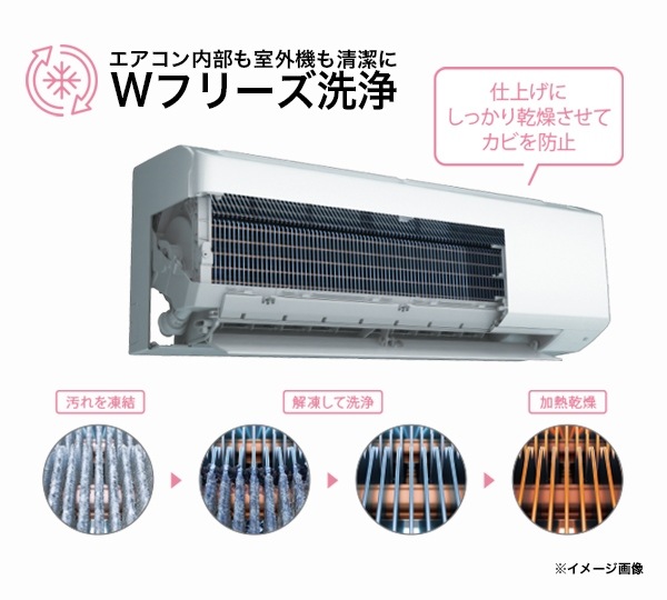 Haier ハイアール 冷暖房 ルームエアコン 2.8kw (内) JAA-CS284A-W (外