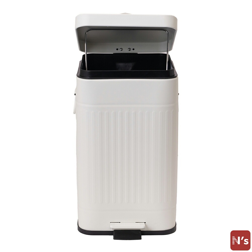 【新品未使用】ペディボヌール　ペダル式 ゴミ箱　ダストボックス ふた付き  5L Amazon｜不二貿易 ペディボヌール ダストボックス 5L アイボリー