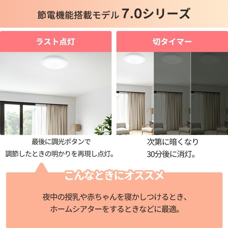 アイリスオーヤマ LEDシーリングライト CEP8D-7.0 3個 LED 8畳 調光 超
