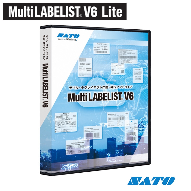 SATO　マルチラベリスト　V6 Lite版 Multi LABELIST V6 ライト マルチラべリストV6 Lite サトーソフト