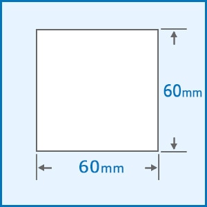 ��Ǯ��٥������� P60mm��w60mm 10���� �����62mm 1��(450��) �����ʥƥ饪�����ѥ�٥� ��٥�ץ�� MC-2eco