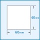 ��Ǯ��٥������� P60mm��w60mm 10���� �����62mm 1��(450��) �����ʥƥ饪�����ѥ�٥� ��٥�ץ�� MC-2eco