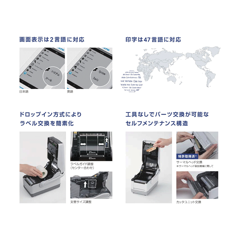 FLEQV フレキューブ プラス FX3-LX Plus サトー ラベルプリンタ【届い