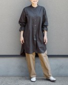 リラシク / タックワイドテーパードパンツ