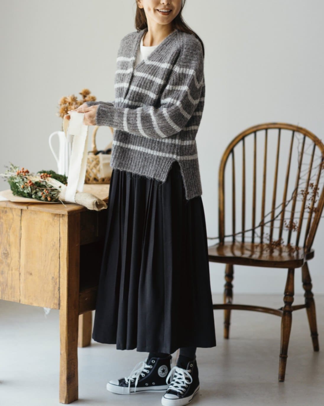 リラシク / ローゲージニットカーディガン