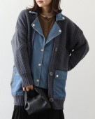 アンナ二コラレーベル / ニット×デニムトッパー|A.N.L|BRAND