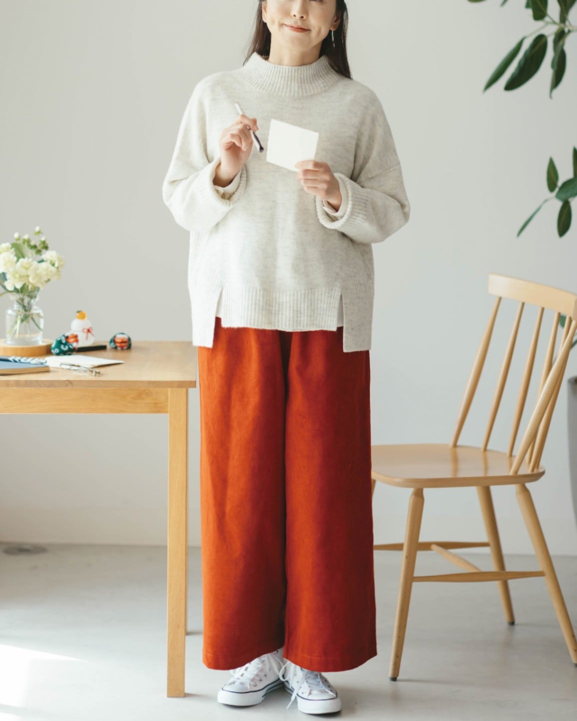 リラシク / ハイネックニットプルオーバー