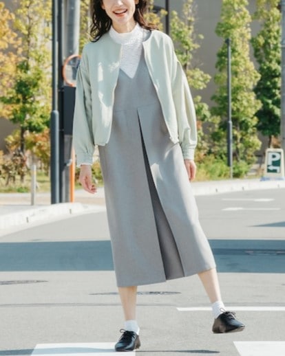 ケイット / つながるネーム付き裾ドロストブルゾン