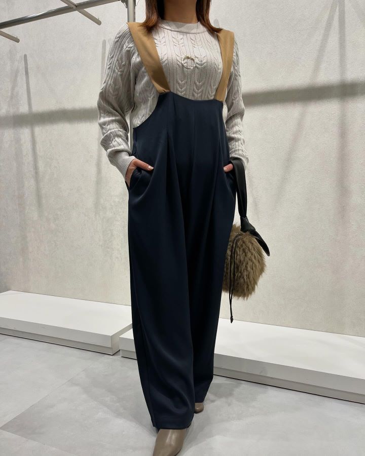 ブージュルード　2wayサロペット　グレージュ 楽天市場】【SALE／30%OFF】2wayサロペット Bou Jeloud バブ