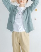 ケイット / ボーダー＆チェックカーディガン