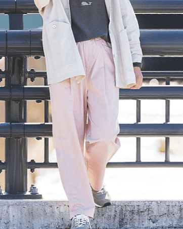 ノーザントラック / フロントタックゆったりテーパードパンツ