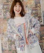 スカラー / ネコ柄・POP柄 2柄展開メッシュブルゾン
