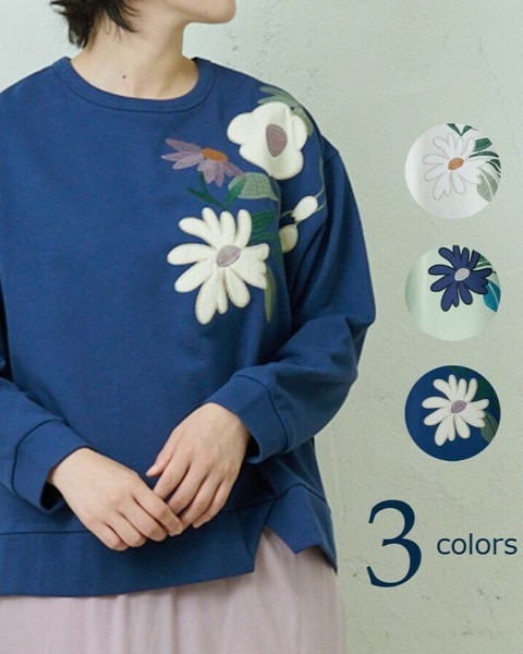 イマゴ / 花パッチワーク刺繍プルオーバー