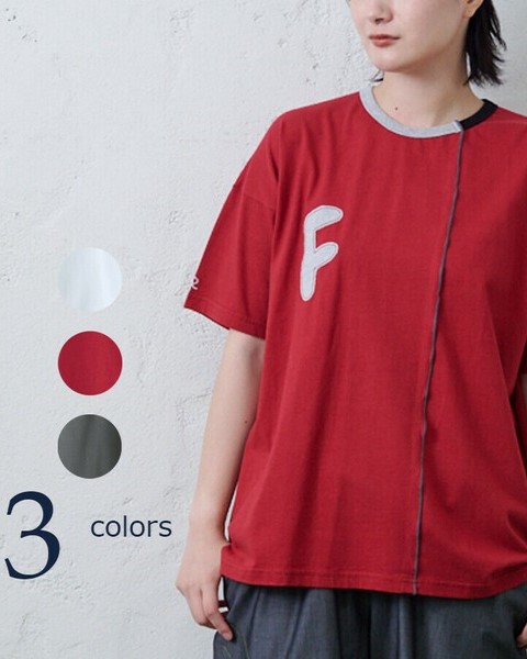 イマゴ / FとBパッチワーク刺繍Tシャツ