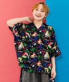 スカラー / キノコ・POP・イチゴ柄 3柄展開シャツ