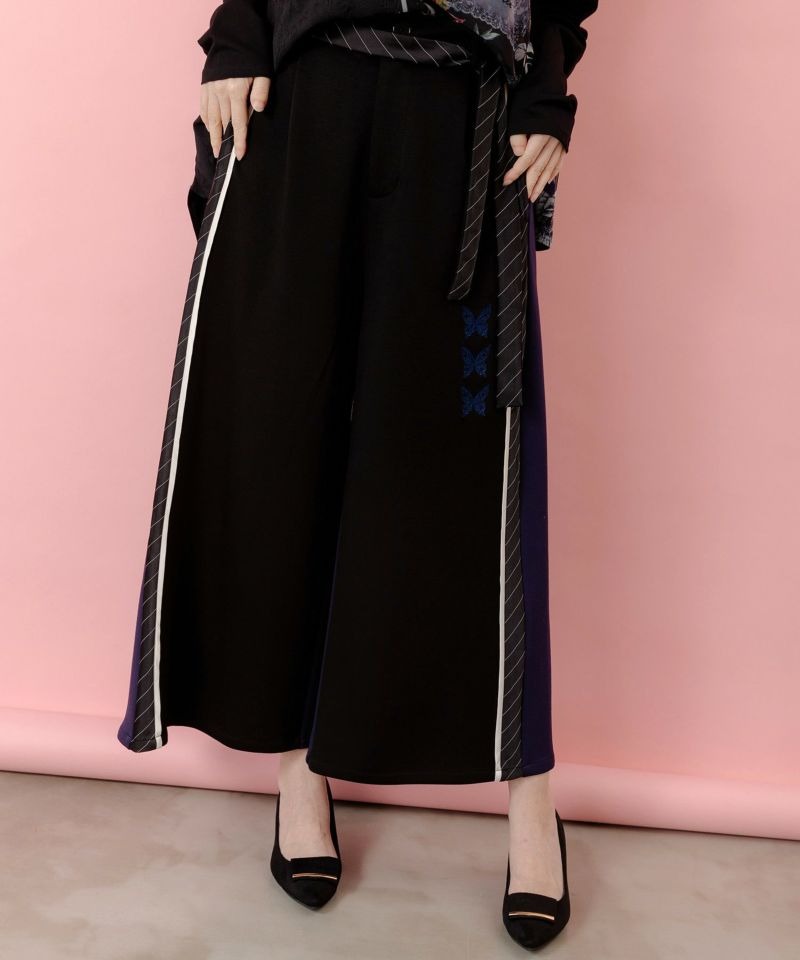 Si-Si-Si スースースー　総刺繍パンツ　インディゴ染め　日本製 40%OFF】Si-Si-Si スースースー ウォッシャブル パンツ 2023