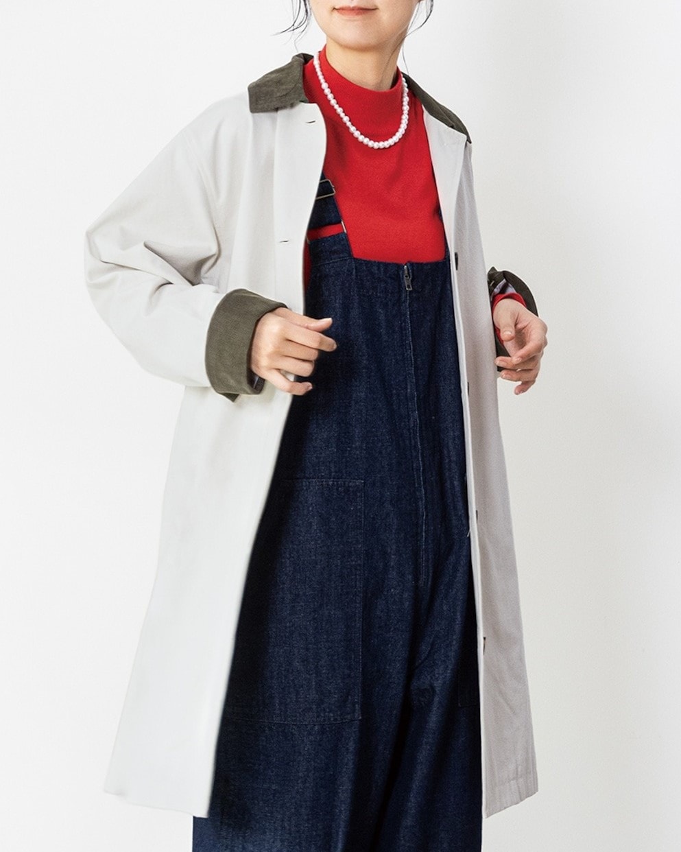 ノーザントラック / 異素材づかいステンカラージャケット