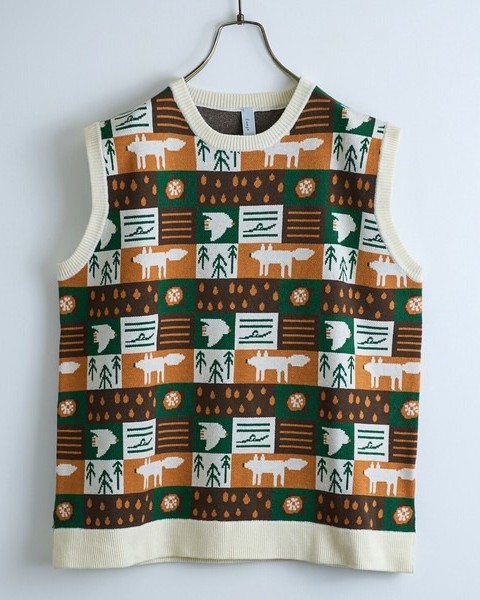 イマゴ / 空と森と海ジャガードベスト | BRAND,Emago | アバン