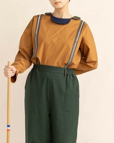 イマゴ / サスペンダー刺繍ブラウス