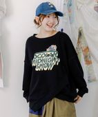 スカラー / ロゴヴィンテージ加工 裏毛プルオーバー