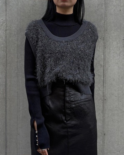 アンジェム / ラメフリンジベスト