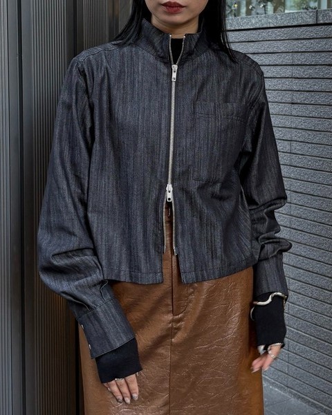 アンジェム / デニムショートシャツ