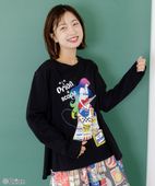 スカラー / orion×ScoLar　ロックンロール女の子柄Tシャツ