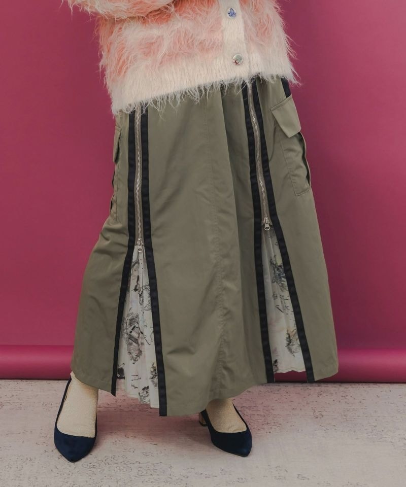 イズスカラー / 雪の結晶×星座×楽器柄 2wayカーゴスカート