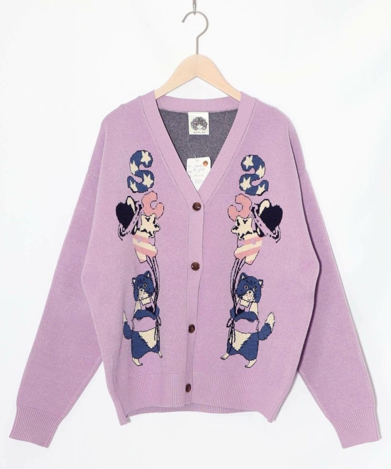 スカラー / 風船ネコちゃんジャガードニットカーディガン | BRAND