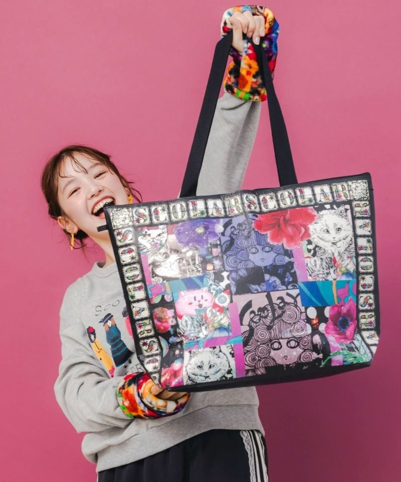 スカラー / ラクガキ・コラージュ柄 2柄展開デニムパンツ | BRAND