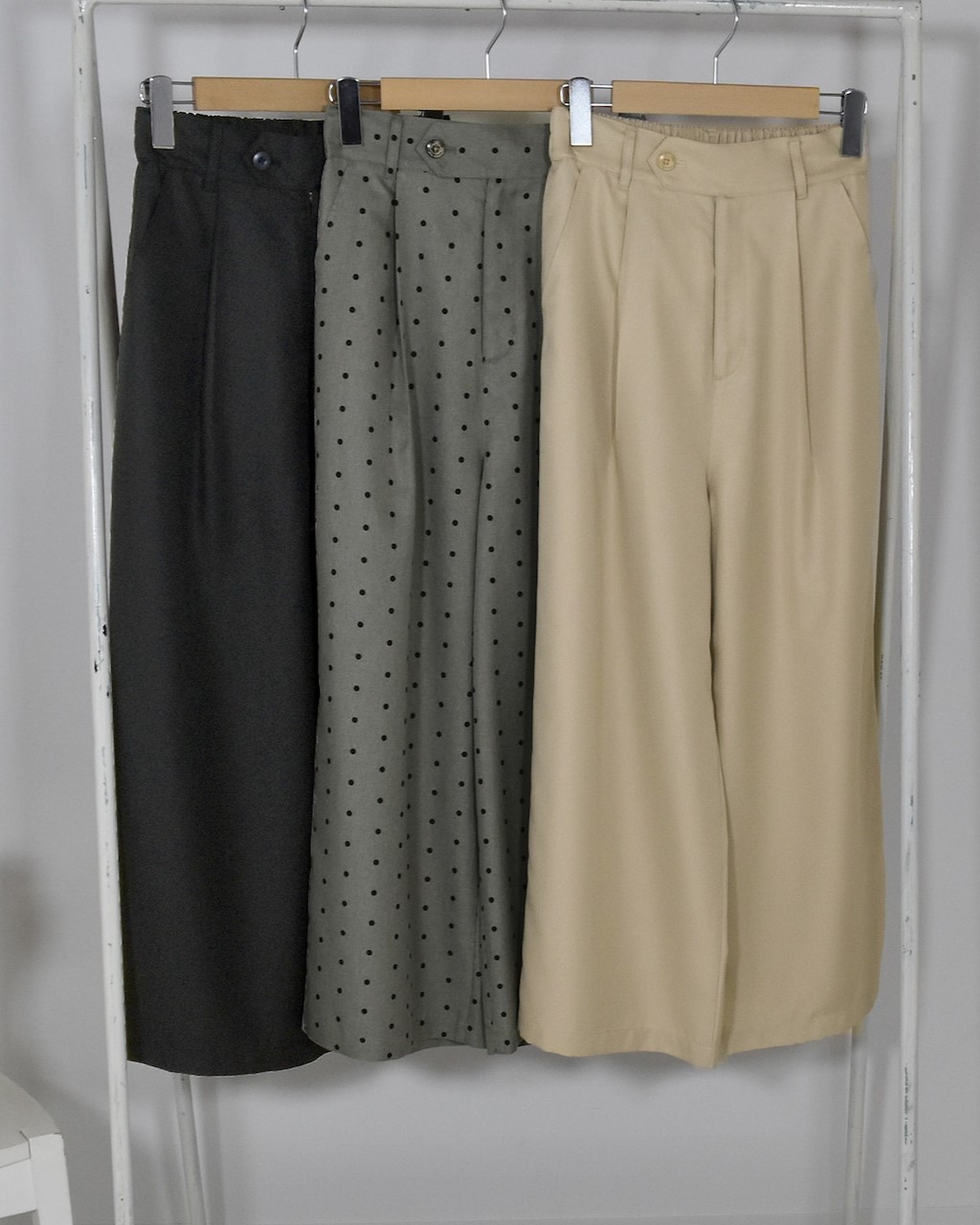 ケイット / 無地＆ドット柄ワイドパンツ | BRAND,north object