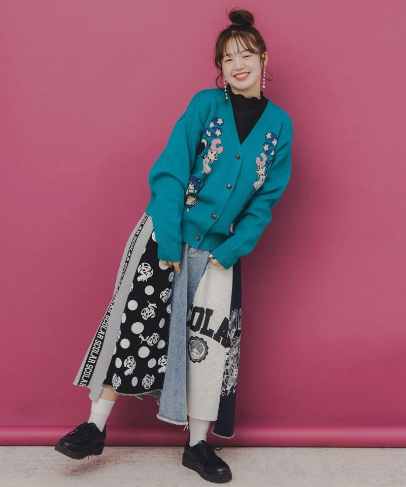 スカラー / 風船ネコちゃんジャガードニットカーディガン | BRAND