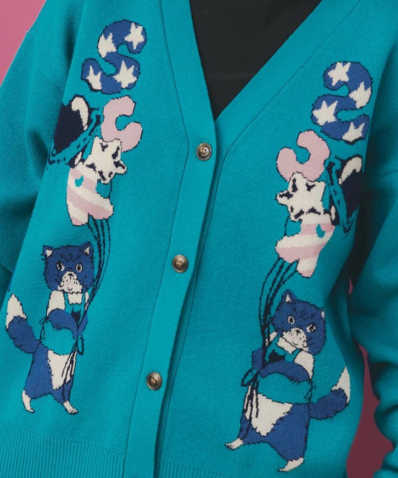 スカラー / 風船ネコちゃんジャガードニットカーディガン | BRAND