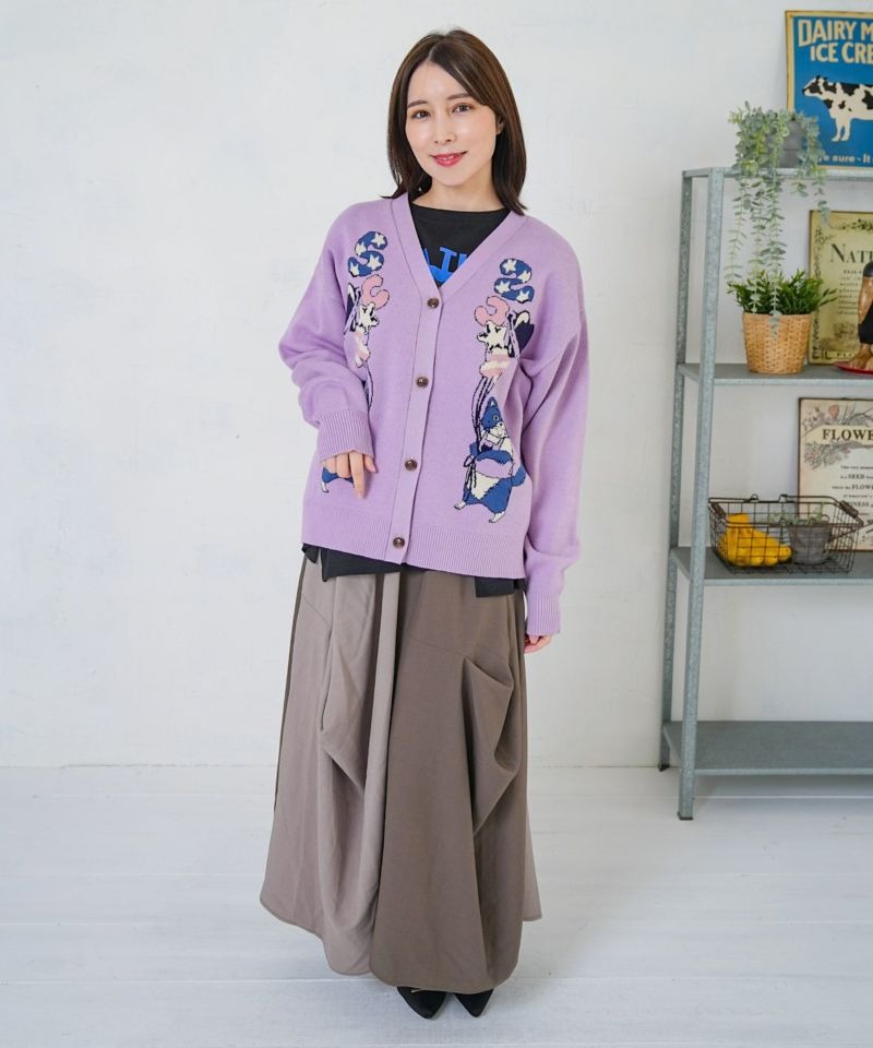 スカラー / 風船ネコちゃんジャガードニットカーディガン | BRAND
