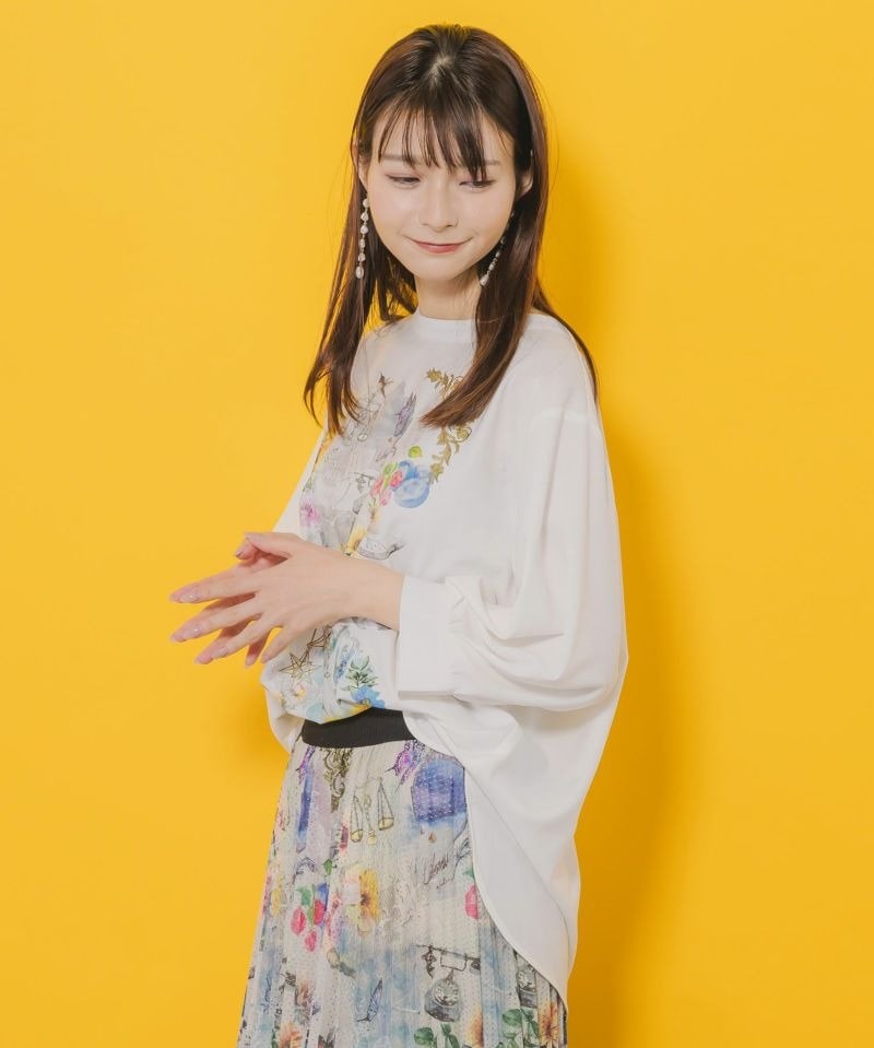 イズスカラー / ひまわりコラージュ柄プルオーバー | BRAND