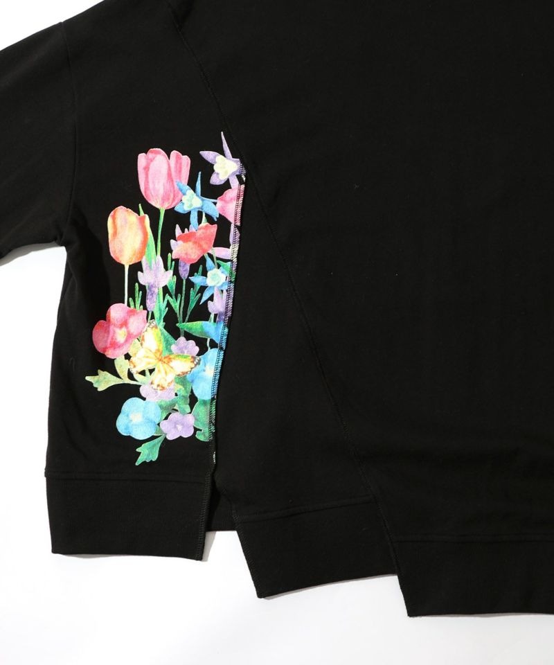 スカラー　153743：ミニ裏毛×起毛レースリメイク風アシメプルオーバー スカラー / ミニ裏毛×起毛レースリメイク風アシメプルオーバー | BRAND