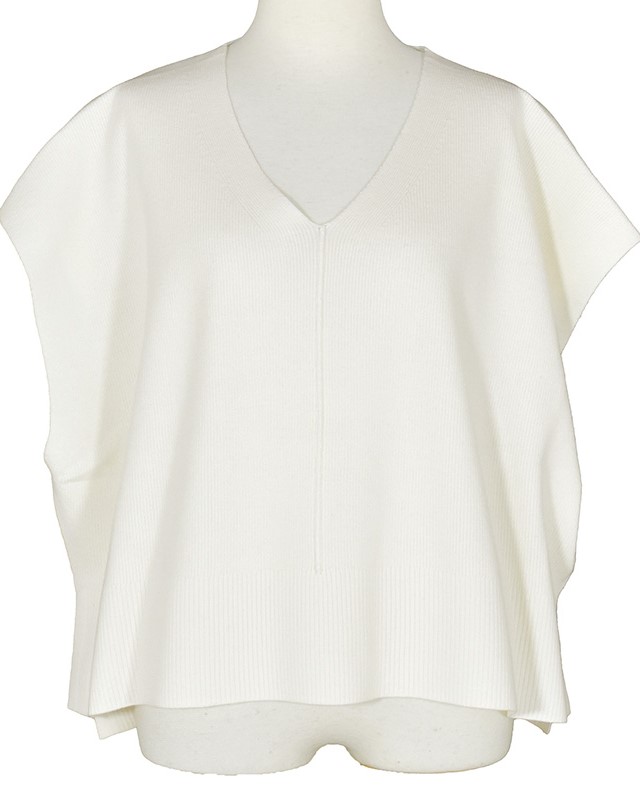 リラシク / Vネック畦編みニットベスト | BRAND,north object | アバン