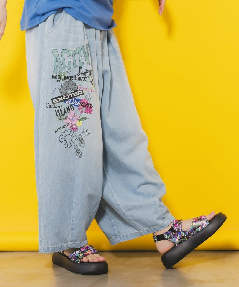 スカラー デニム スカラー / ツイルorデニム スカラープリントパンツ | BRAND