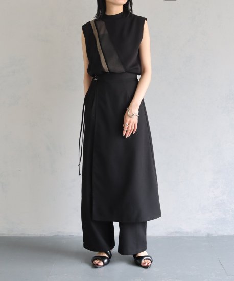 アンジェム / BICOLOR SHEER LINE KNIT TOPS | BRAND,&g