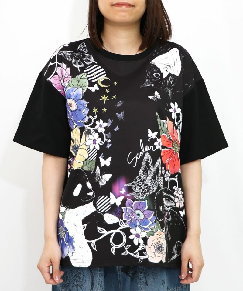 アスカ様✨美品 レオナール　半袖　Tシャツ 花柄　黒ｘオレンジLサイズ 楽天市場】レオナール（Tシャツ・カットソー｜トップス