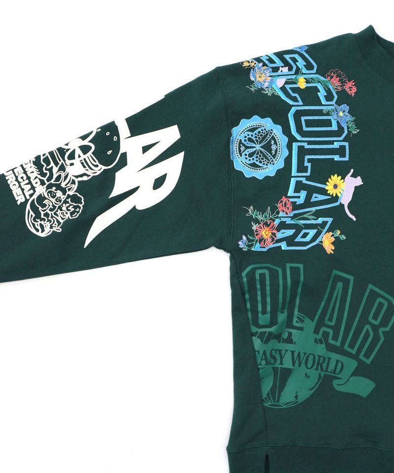 スカラー / ポップ柄リメイク風ミニ裏毛プルオーバー | BRAND,ScoLar